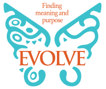 Evolve - Finding meaning and purpose - logo